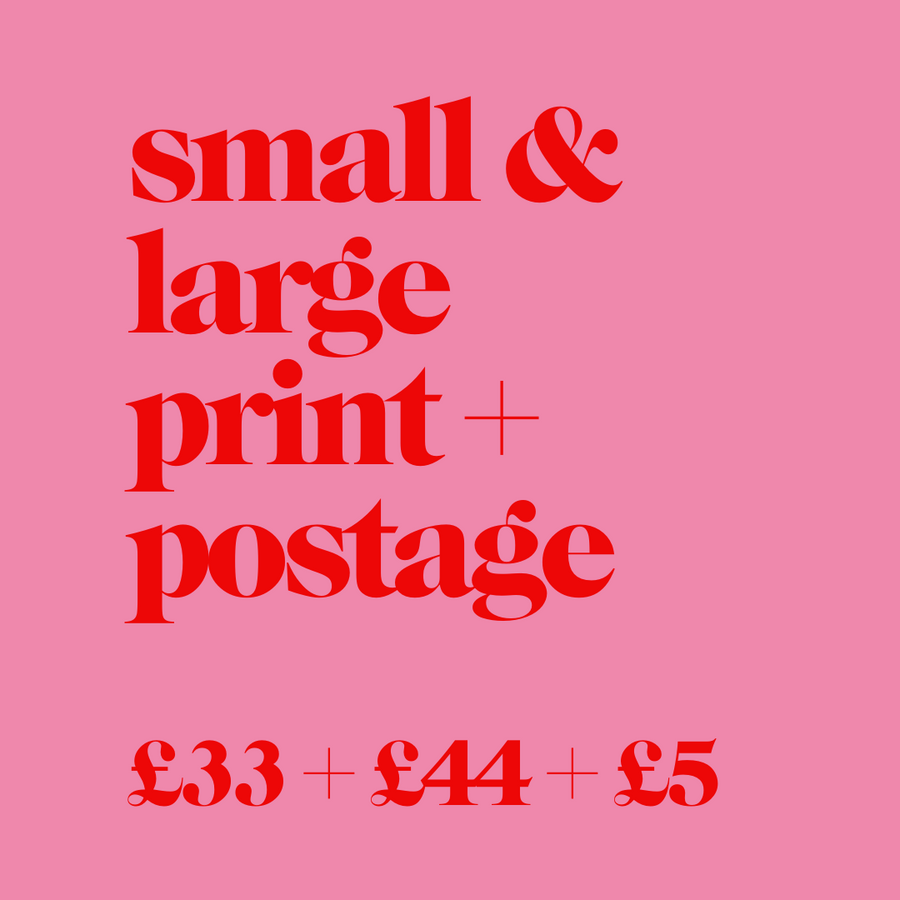SILLY SAMPLE SALE - LARGE & SMALL PRINT + POSTAGE