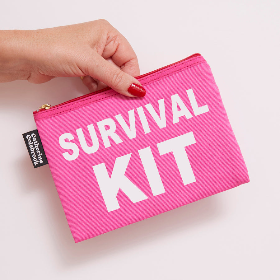'SURVIVAL KIT' POUCH PINK/NEON PINK
