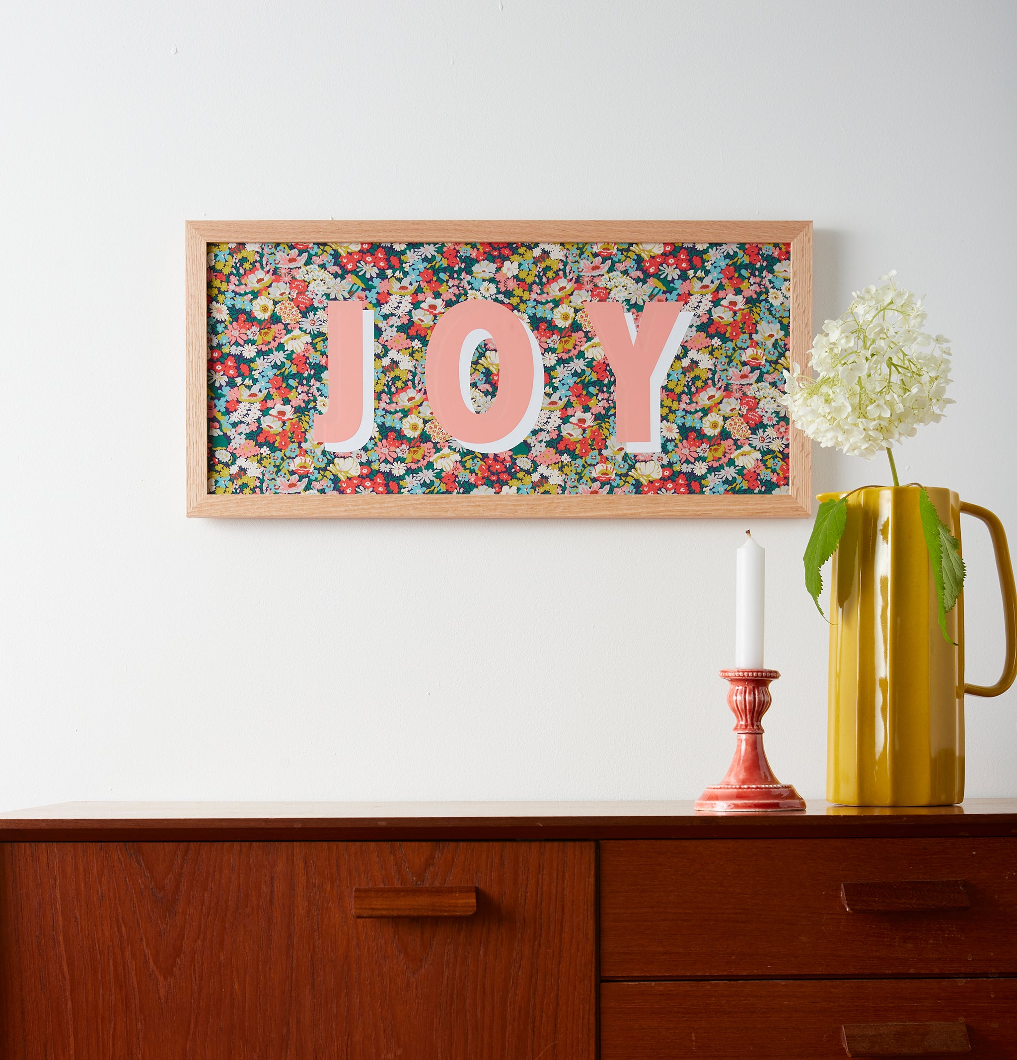 PERSONALISED FRAMED WORD/NAME PICTURE- LIBERTY THORPE TANA/MUSTARD FAB ...