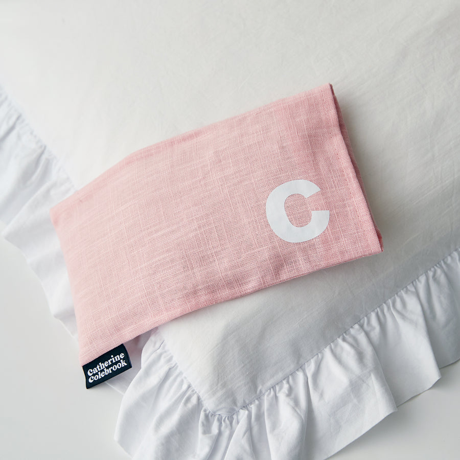 PINK LINEN WHEAT EYE PILLOW
